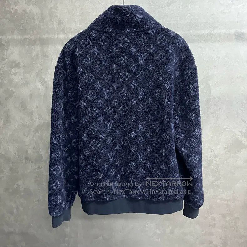Louis Vuitton Louis Vuitton Navy full jacquard suede Logo jacket Size US L / EU 52-54 / 3 - 5 Thumbnail