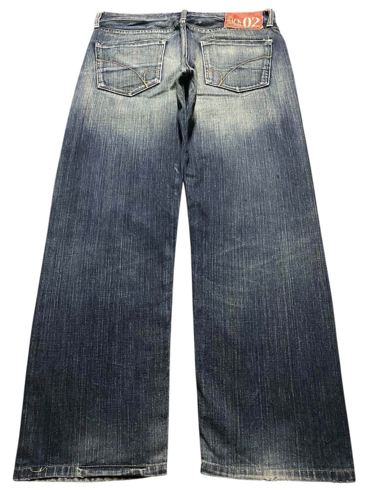 Japanese Brand Vintage Japanese Brand Back Number Faded Distressed Loose Size US 34 / EU 50 - 2 Thumbnail