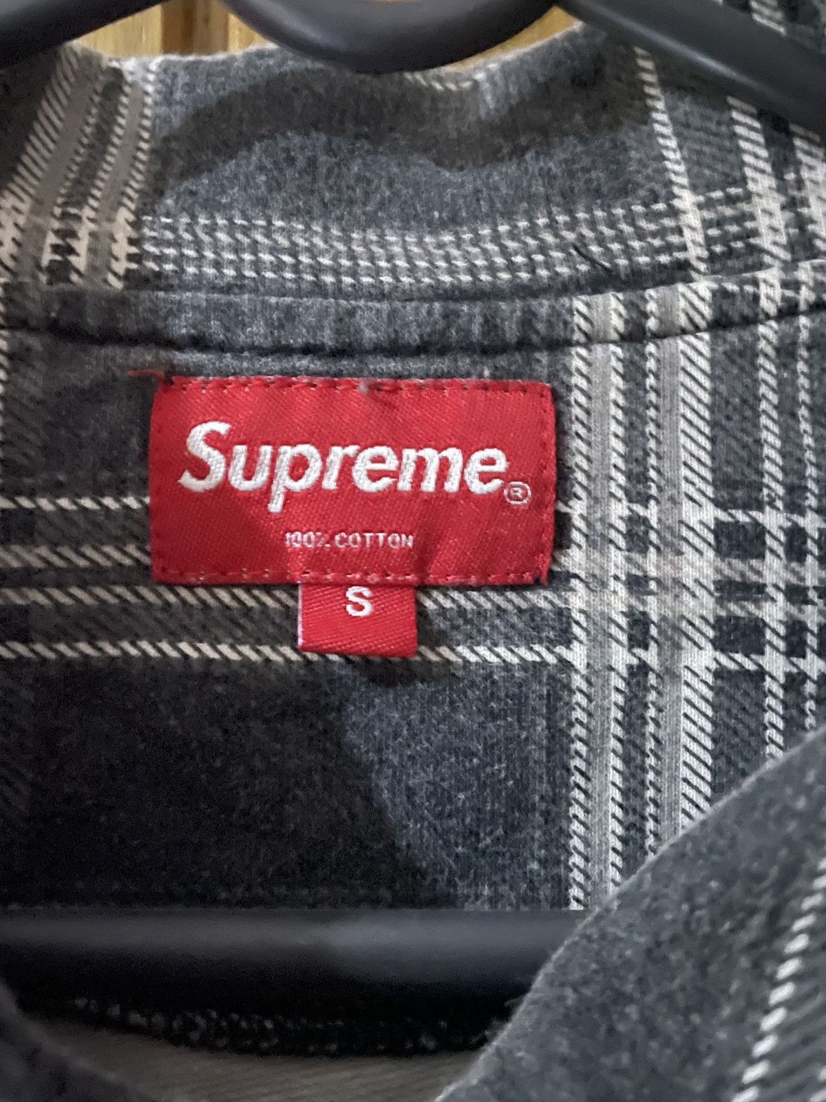 Supreme Supreme Grey Quarter-Zip Flannel Size US S / EU 44-46 / 1 - 4 Thumbnail