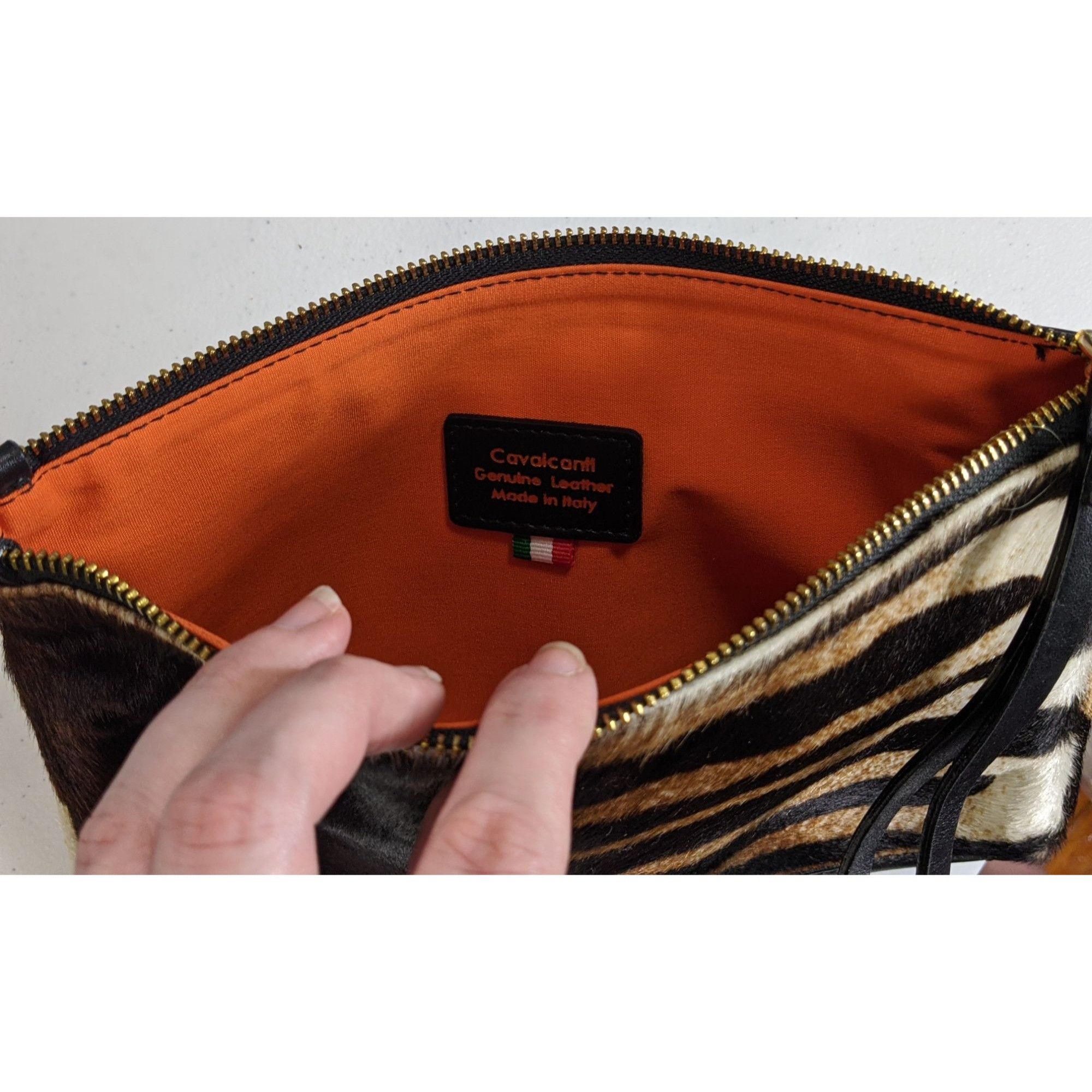 Other Vintage Cavalcanti Genuine Leather/Fur Zebra Print Wristlet Size ONE SIZE - 5 Thumbnail