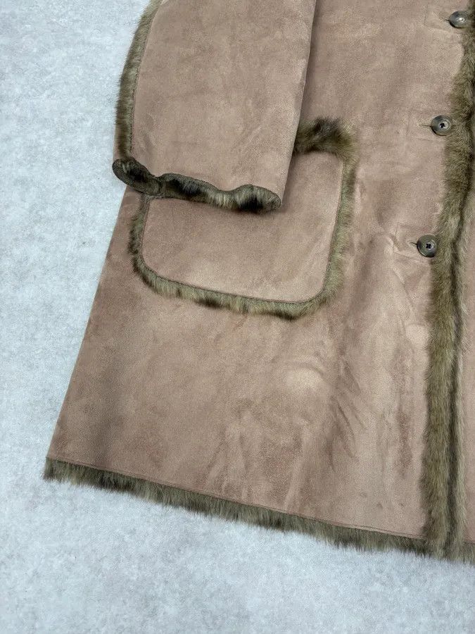 Balmain 1990s Balmain Beige Faux Fur Reversible Coat Size US M / EU 48-50 / 2 - 14 Thumbnail