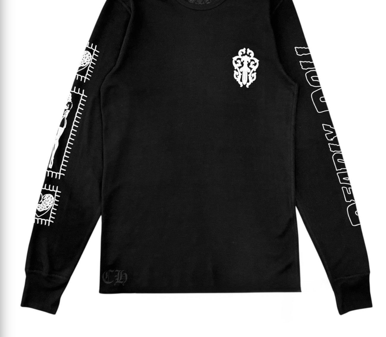 Chrome Hearts Chrome Hearts x Deadly Doll Dagger Logo Thermal Long Sleeve Size US M / EU 48-50 / 2 - 2 Thumbnail
