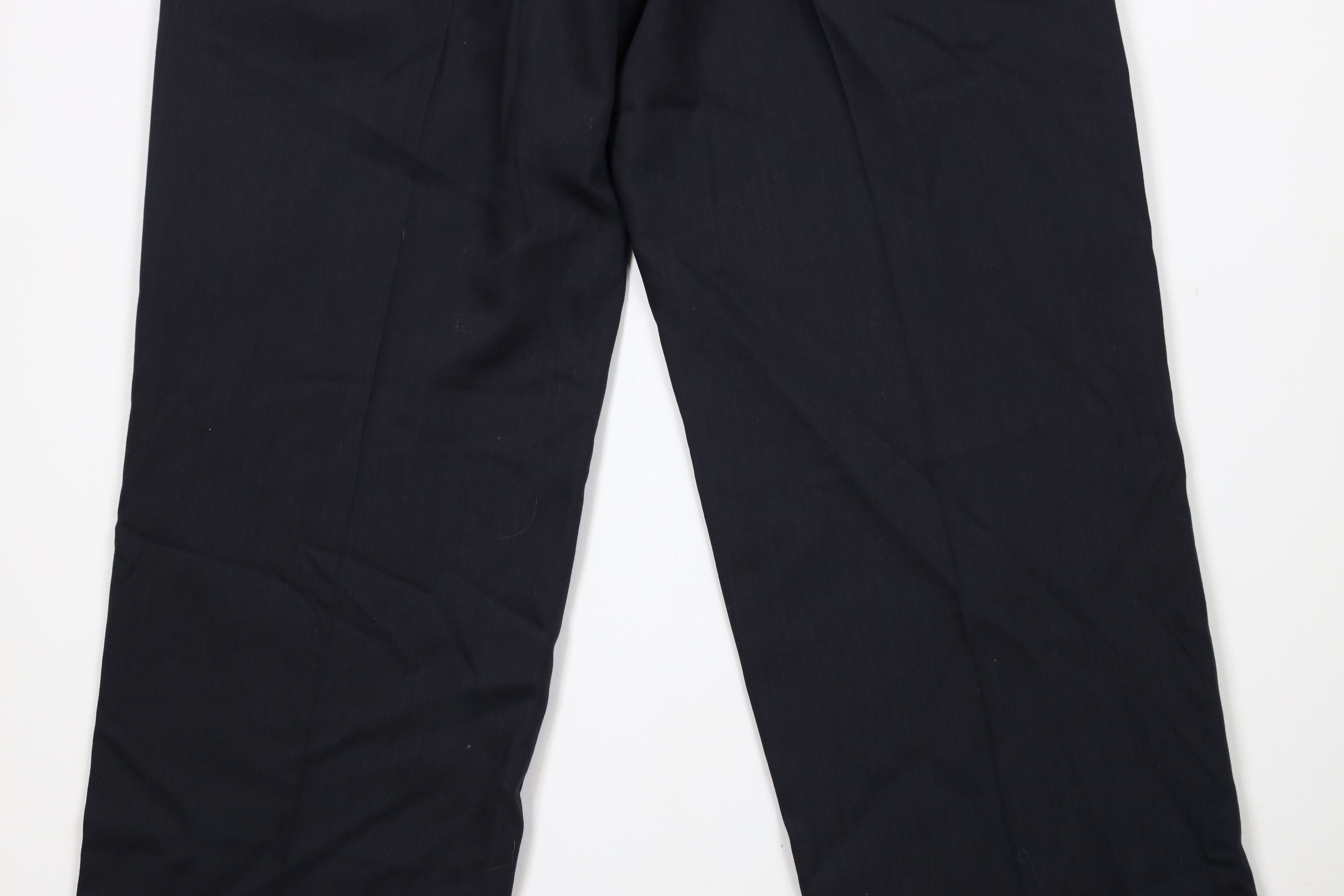 Vintage Vintage 90s Streetwear Wool Pleated Cuffed Chino Pants Blue Size US 30 / EU 46 - 12 Thumbnail