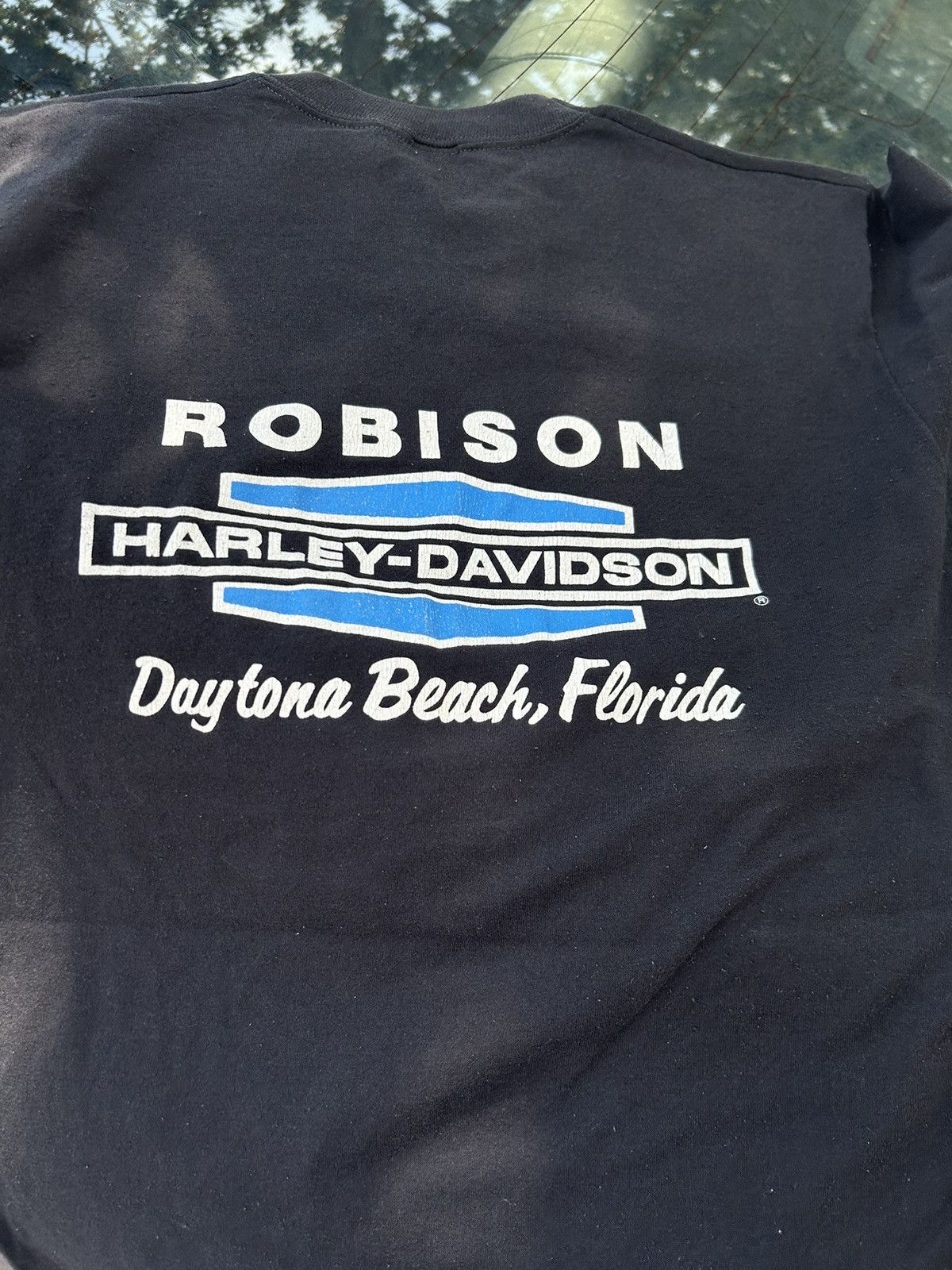 Harley Davidson × Vintage Rare 80s Harley Davidson eagle glasses shirt Size US L / EU 52-54 / 3 - 4 Thumbnail