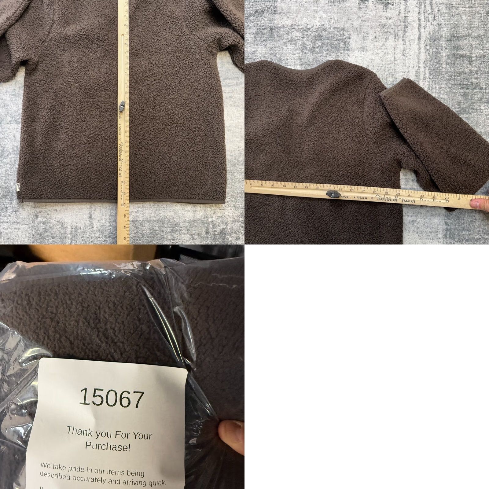 Vintage Duluth Womens Medium Brown Fleece Crewneck Sweater Pullover Casual Pockets Lightweight Knit Nylon Polyester Spandex Regular Size M / US 6-8 / IT 42-44 - 8 Thumbnail