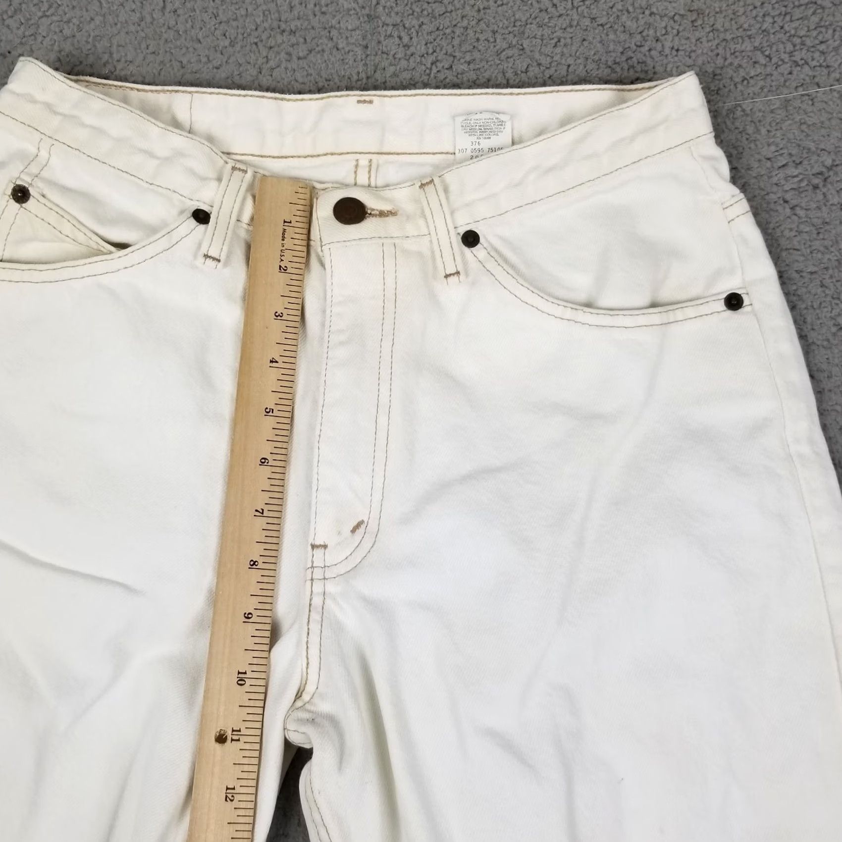 Vintage VINTAGE Britannia Jeans White Denim 31X32 Relaxed Fit Grunge 1995 Mens Jeans White 90s Grunge Britannia Size US 30 / EU 46 - 4 Thumbnail