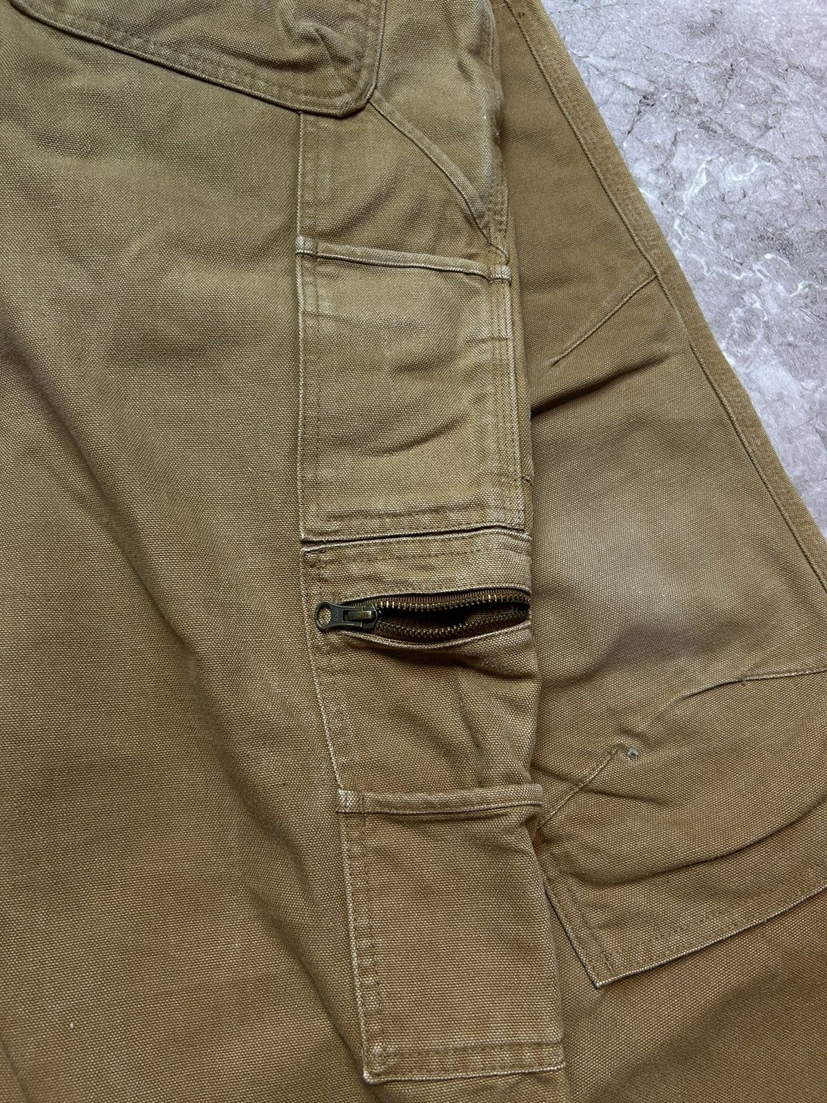 Carhartt × Vintage Faded Brown Carhartt Double Knee Brown Carhartt Pants B01 Size US 32 / EU 48 - 12 Thumbnail