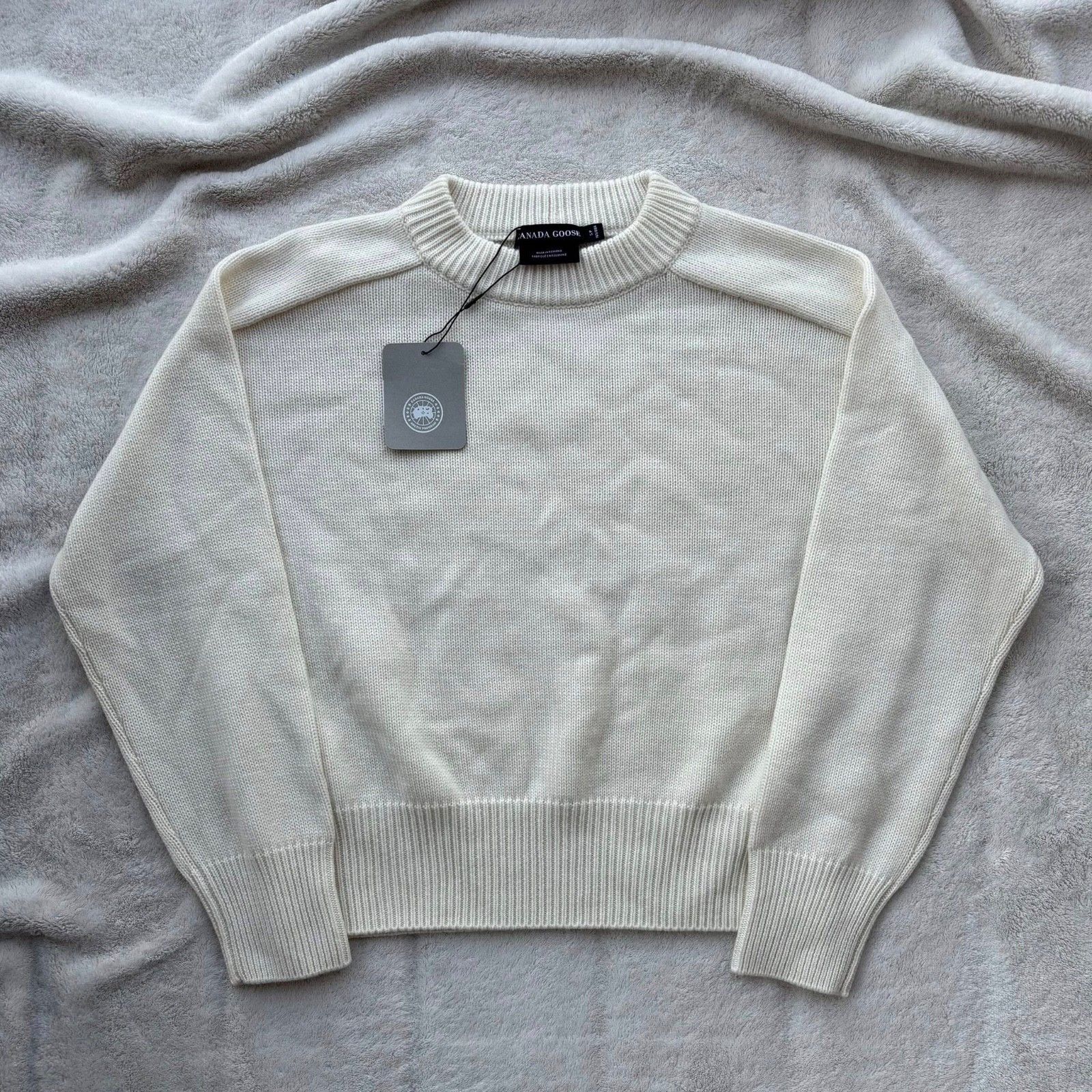 Canada Goose Canada Goose Northstar White Baysville Knit Sweater - Small Size S / US 4 / IT 40 - 1 Thumbnail