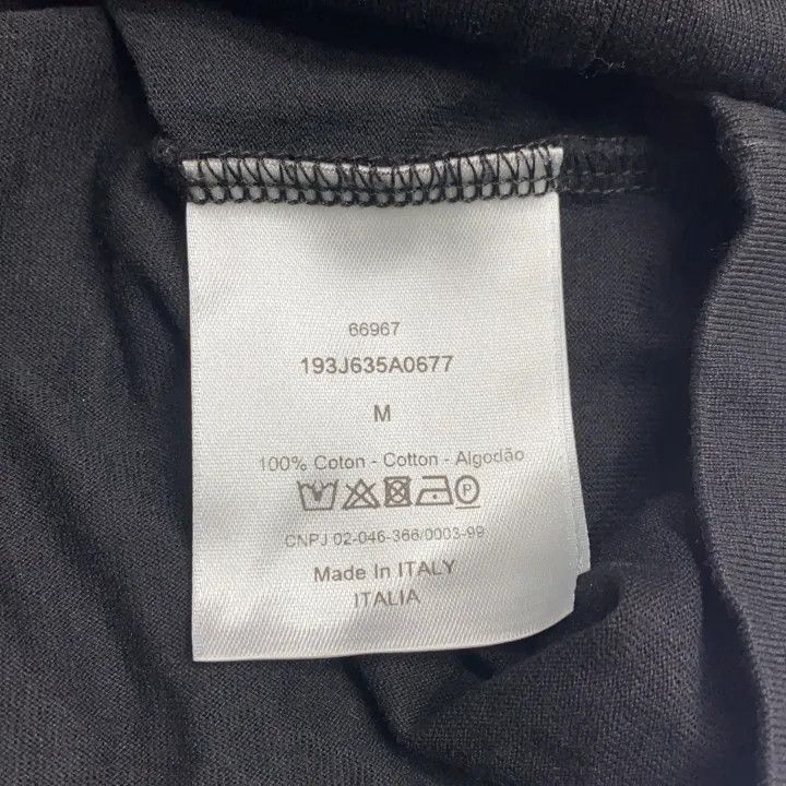 Dior Dior Dior Black Logo Embroidered Short Sleeve T-Shirt 0079 Size US M / EU 48-50 / 2 - 3 Thumbnail