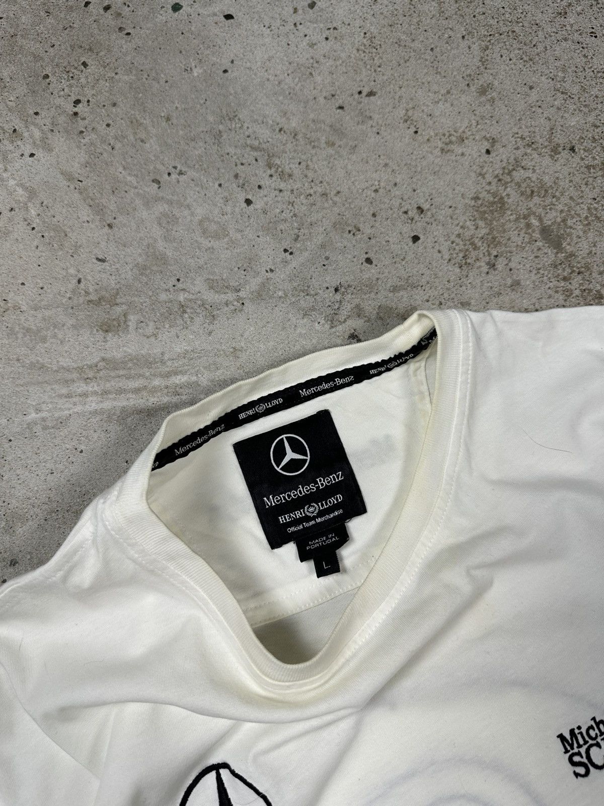 Formula 1 × Mercedes-Benz Mercedes Benz Michael Schumacher White Racing F1 Tee Size US L / EU 52-54 / 3 - 9 Thumbnail