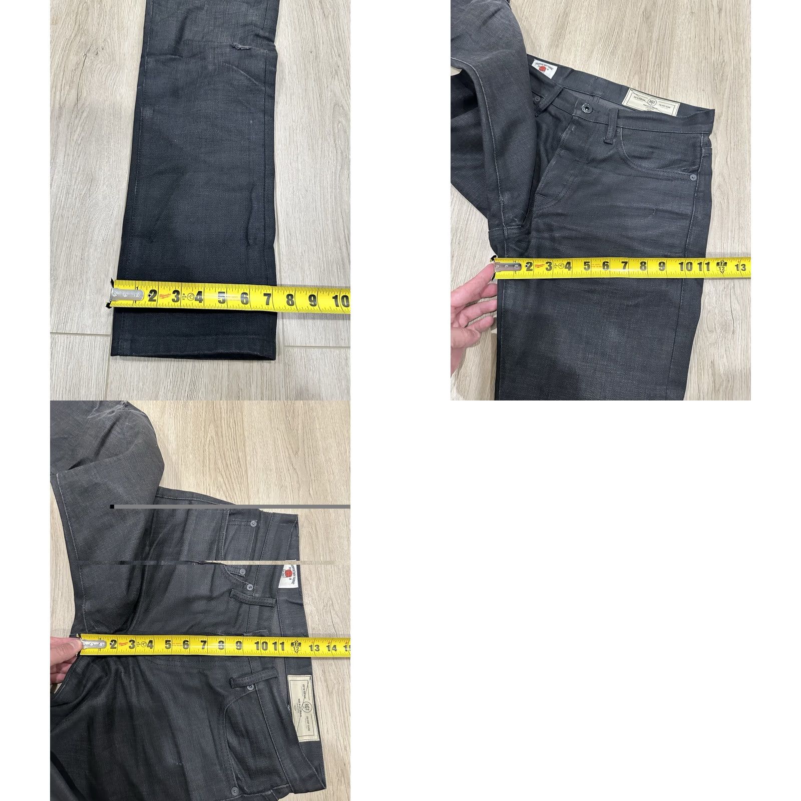 Rogue Territory Rogue Territory Jeans Relax Tapered 31x31 Black Cotton Denim 5-Pocket Mens Regular Rise Mid Flaws Vintage No N/A Size US 31 - 11 Thumbnail