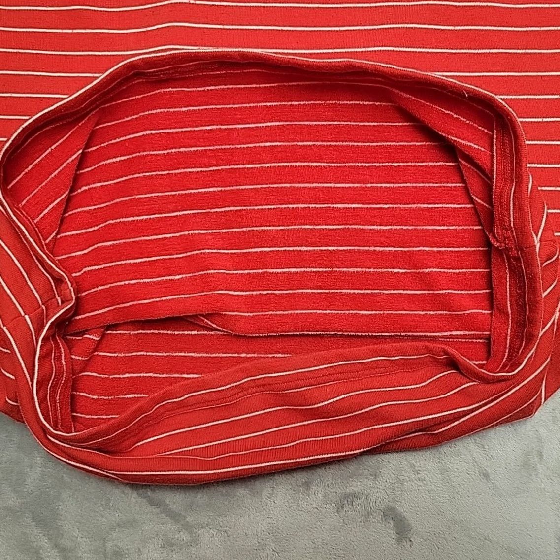 Vintage VTG Fischer Pullover Women M Red Striped Thermal Ski Fleece Mid layer Alpine 80s Men's Womens Girls 2000s? Size M / US 6-8 / IT 42-44 - 7 Thumbnail