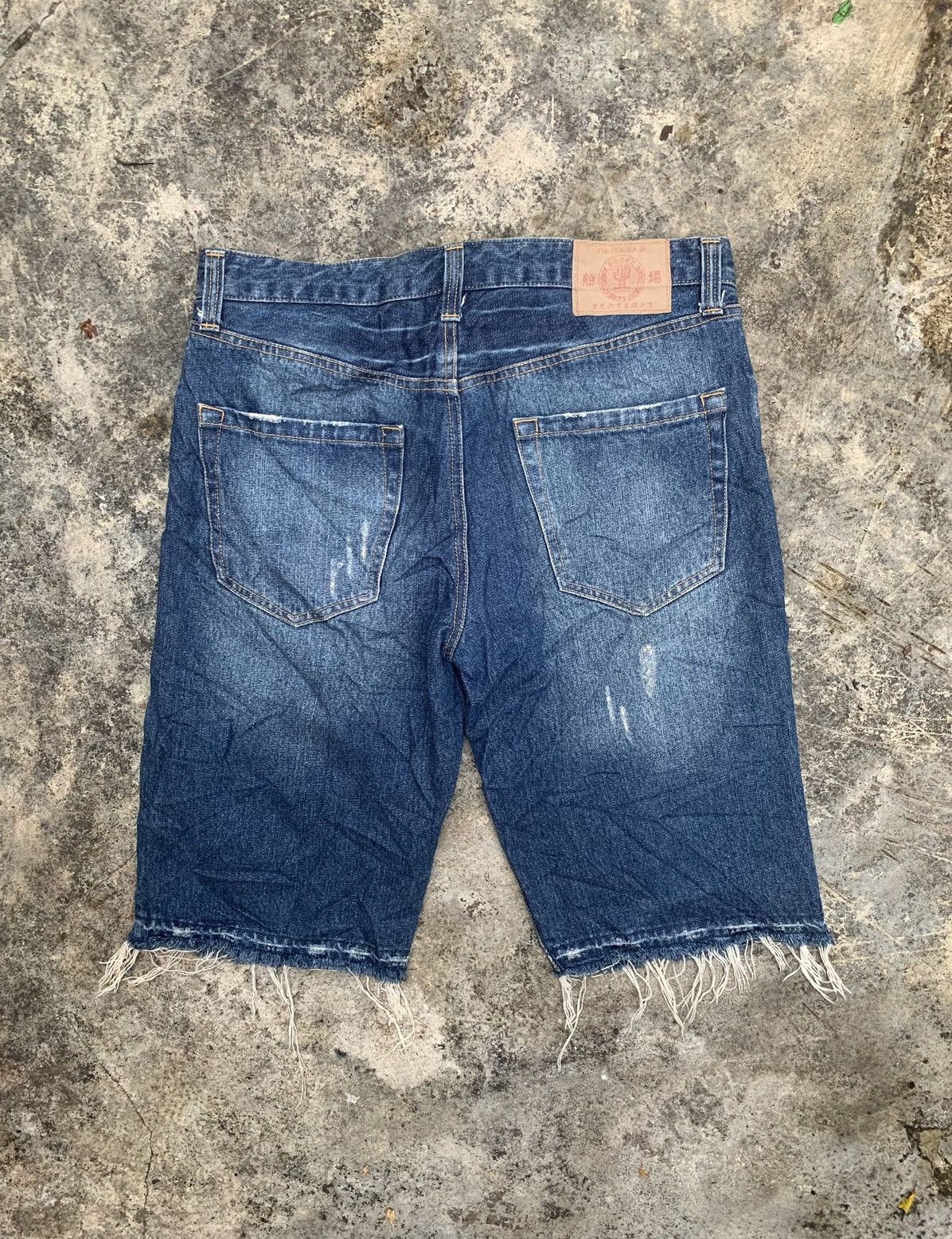 Japanese Brand × Vintage Vintage Sukajan Tiger Blue Denim Jeans Shorts Size US 34 / EU 50 - 6 Thumbnail