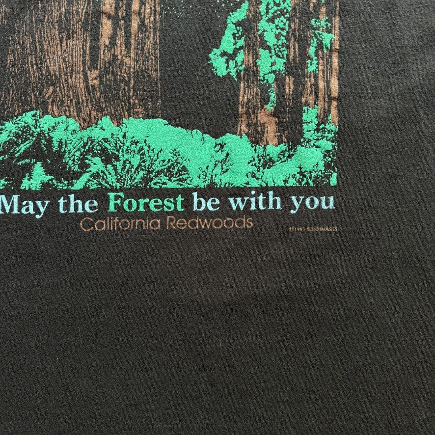 Vintage 1991 “May the Forest Be With You” Tee Size US L / EU 52-54 / 3 - 3 Thumbnail