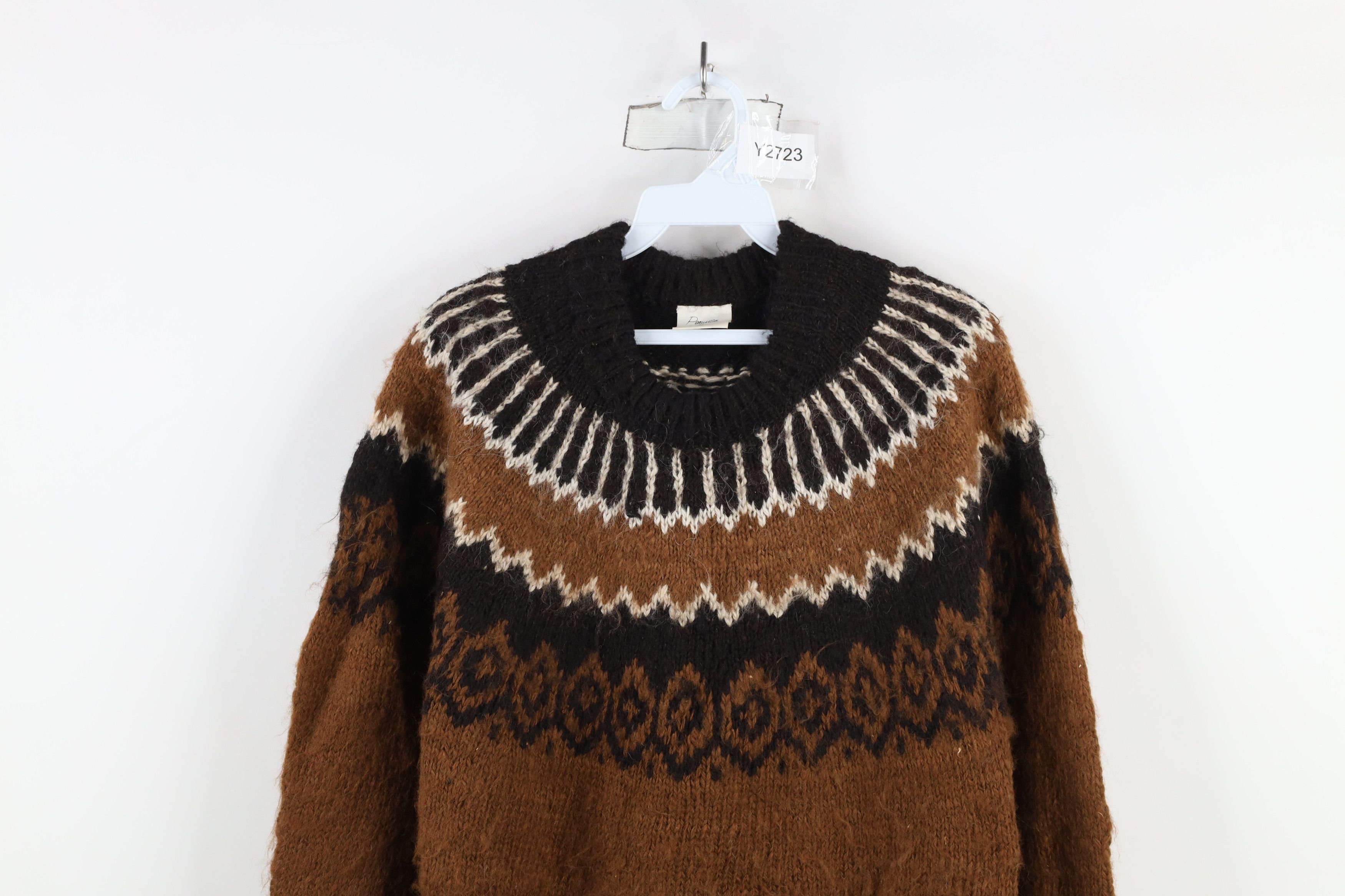 Vintage Vintage 90s Streetwear Alpaca Wool Knit Crewneck Sweater Size XL / US 12-14 / IT 48-50 - 2 Thumbnail