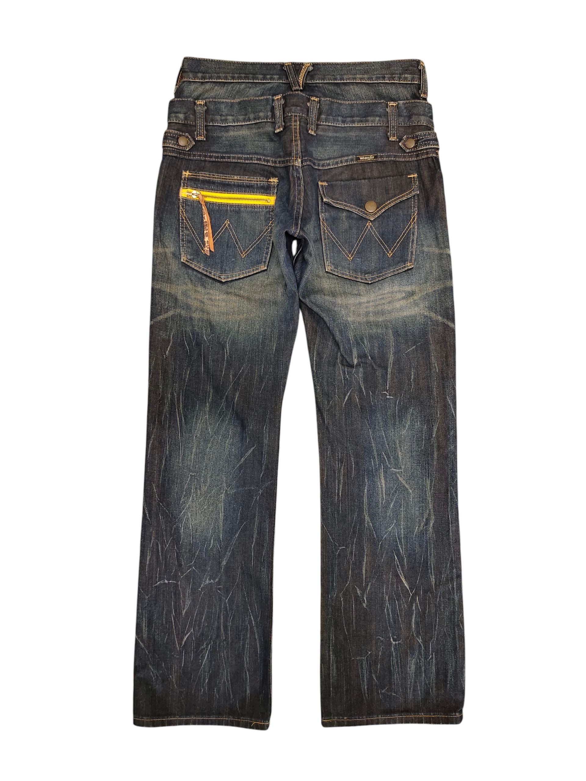 Undercover Vintage Wrangler Double Waist Jeans - Clawmark Whisker Denim Size US 30 / EU 46 - 8 Thumbnail
