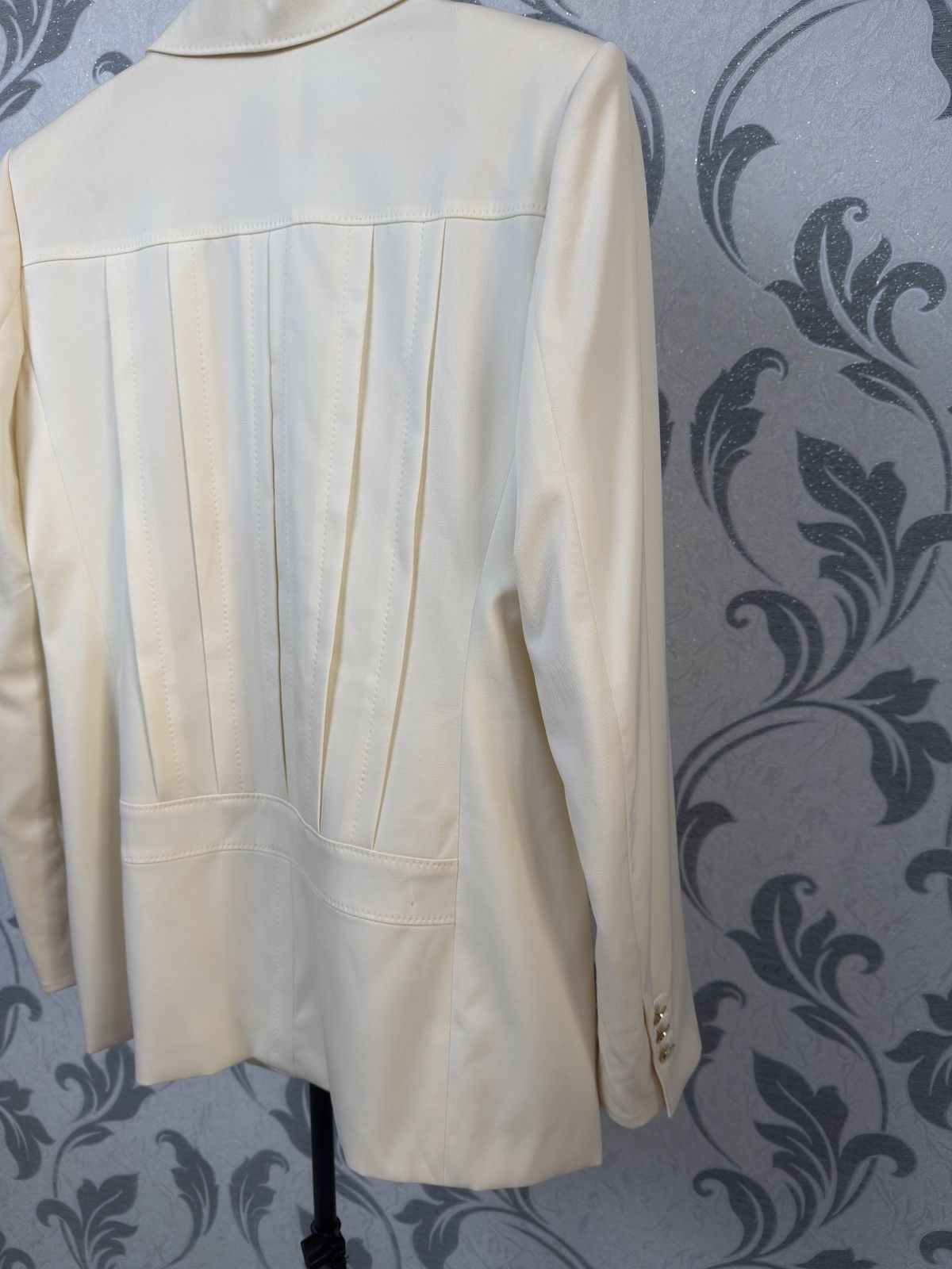 Yves Saint Laurent YVES SAINT LAURENT RIVE GAUCHE BEIGE BLAZER JACKET LANA WOOL Size M / US 6-8 / IT 42-44 - 23 Thumbnail