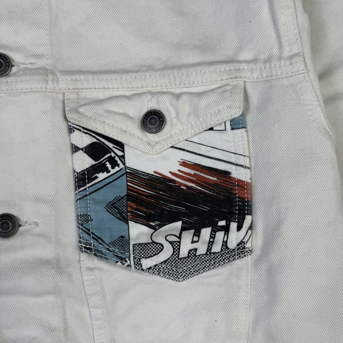Designer × Zara Zara Race Car Comics Strip Denim Jacket Size US M / EU 48-50 / 2 - 5 Thumbnail