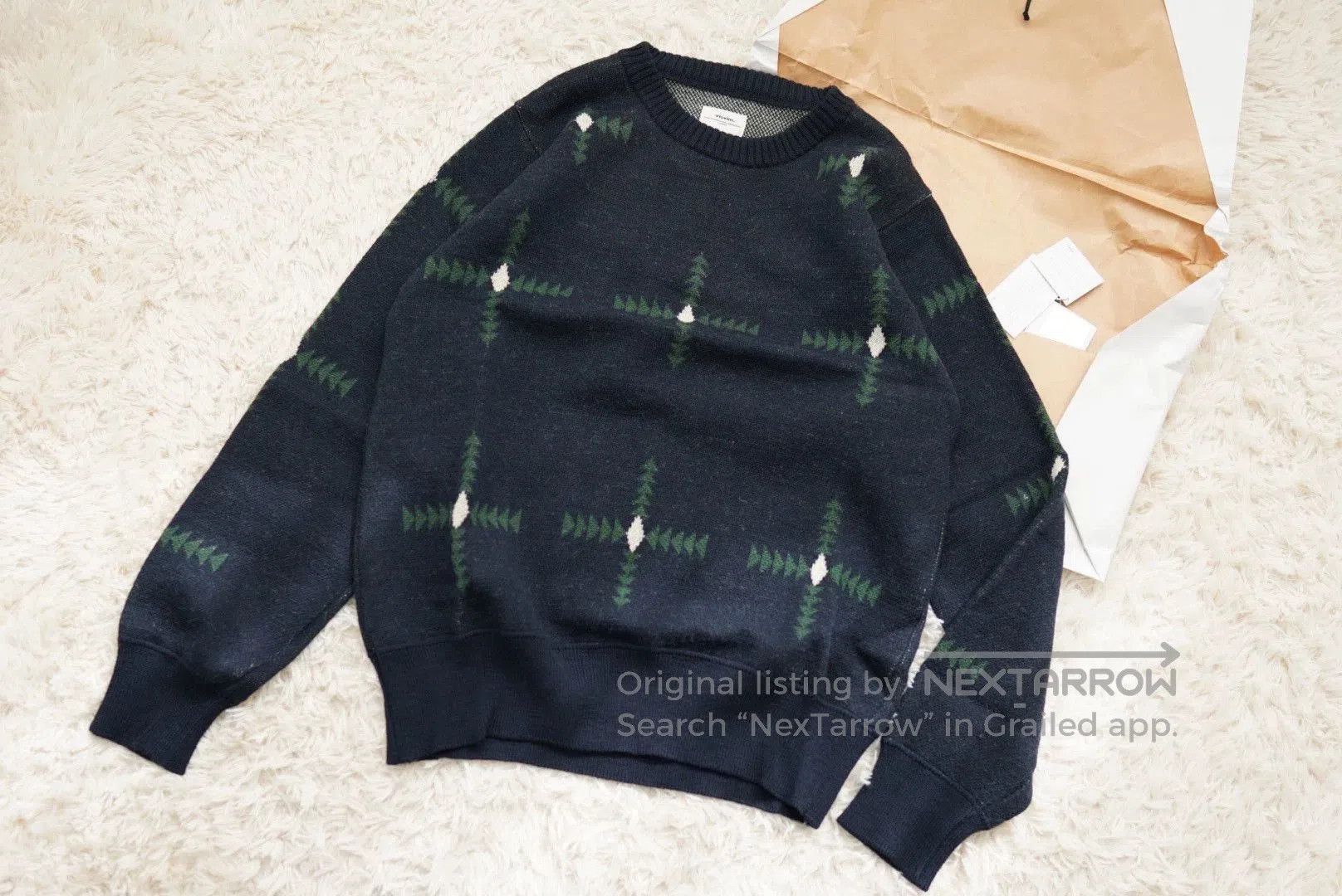 Visvim Multi Patterned Knit Sweater. Size US XL / EU 56 / 4 - 2 Thumbnail