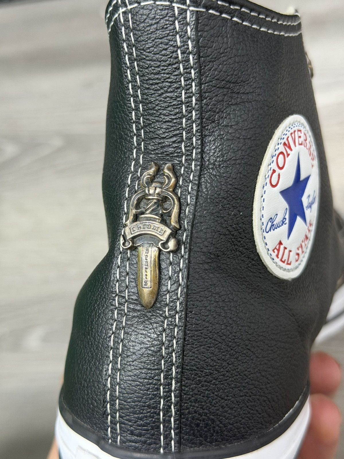 Chrome Hearts Chrome hearts patch converse highs Size US 7.5 / EU 40-41 - 16 Thumbnail