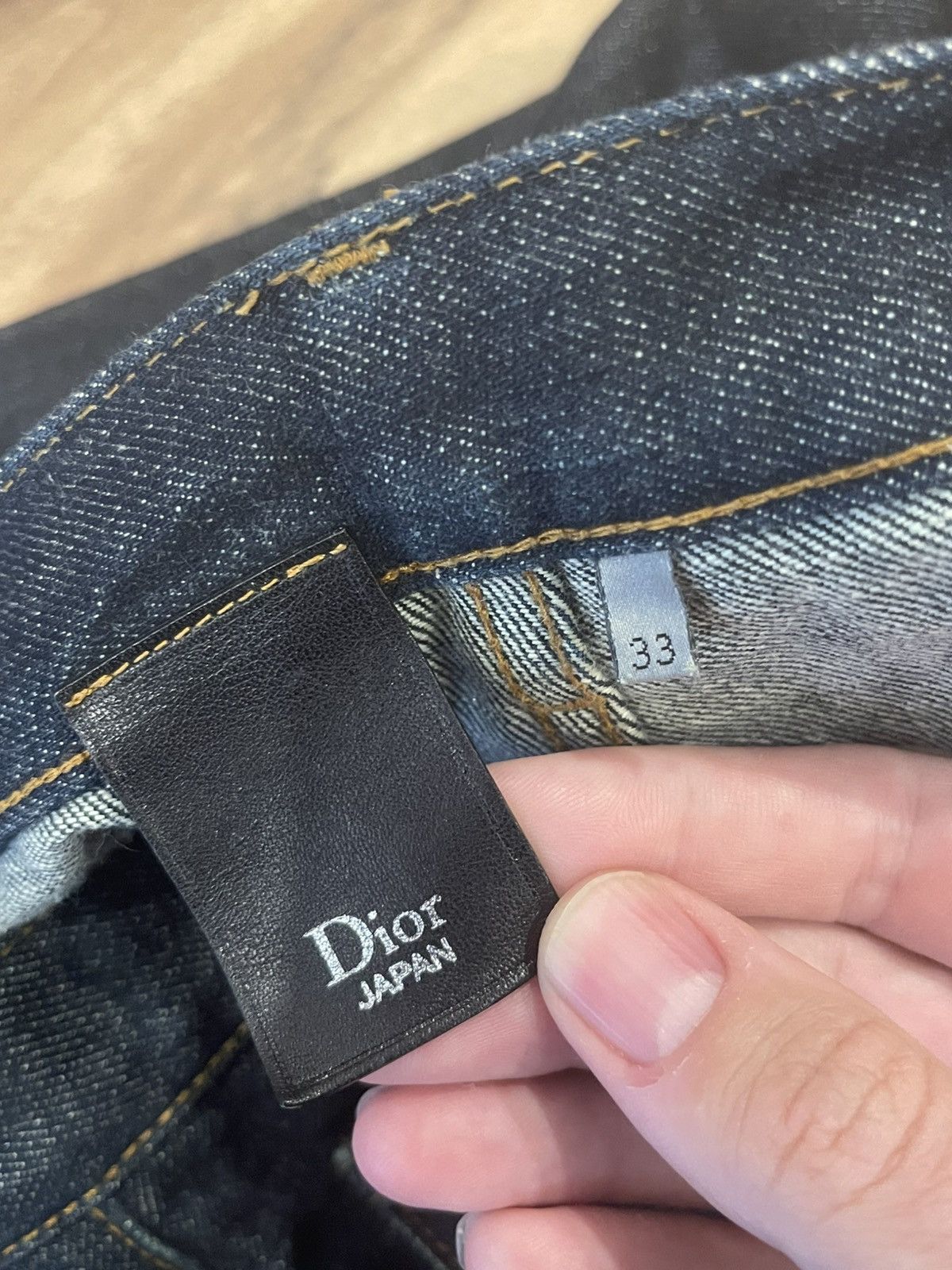 Dior × Hedi Slimane Dior Homme Sz33 Kris Van Assche Fw12 MIJ Raw Denim Jeans Size US 33 - 6 Thumbnail