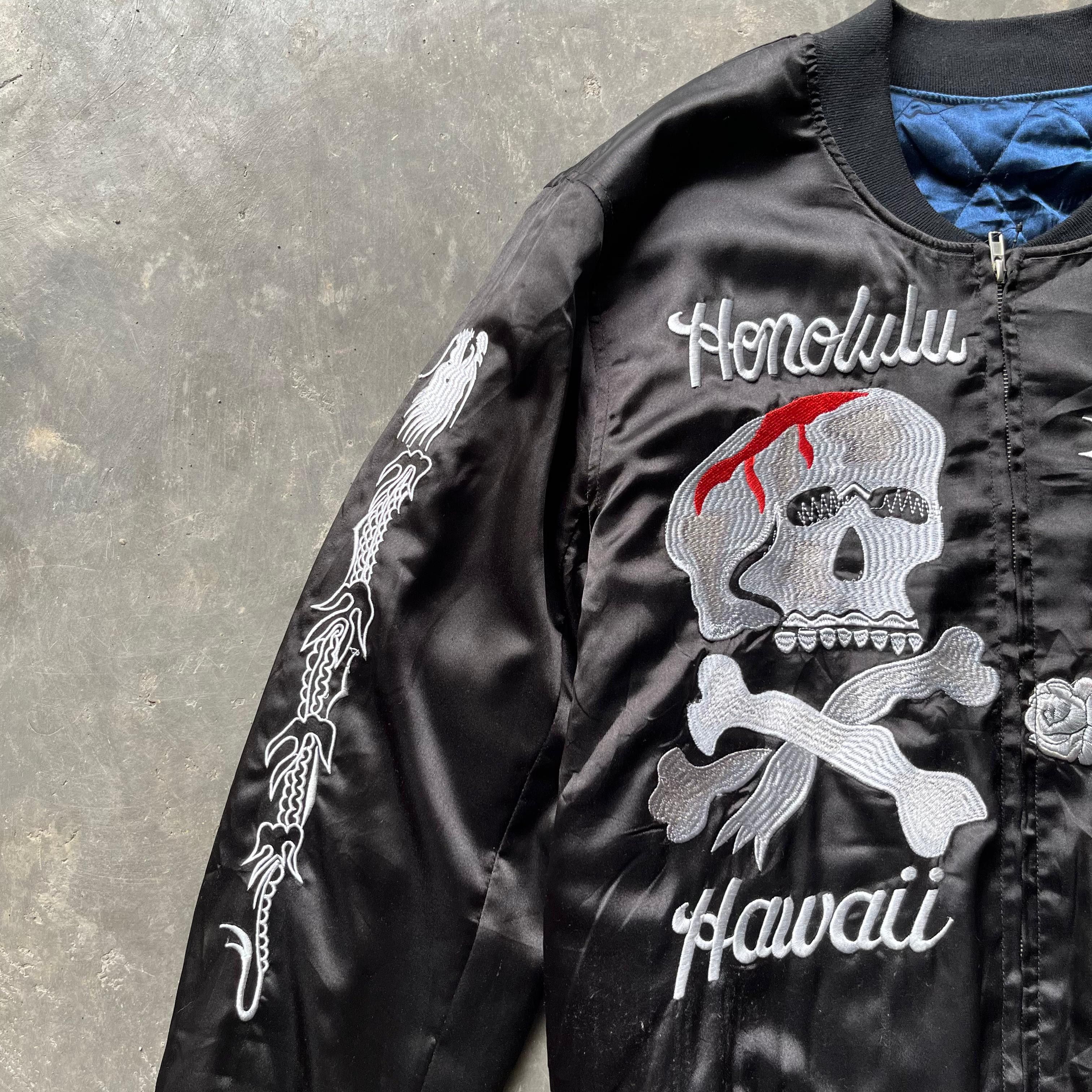 14th Addiction VTG💥 Sukajan Jacket Japanese Brand Skull Eagles Embroidery Size US XL / EU 56 / 4 - 6 Thumbnail