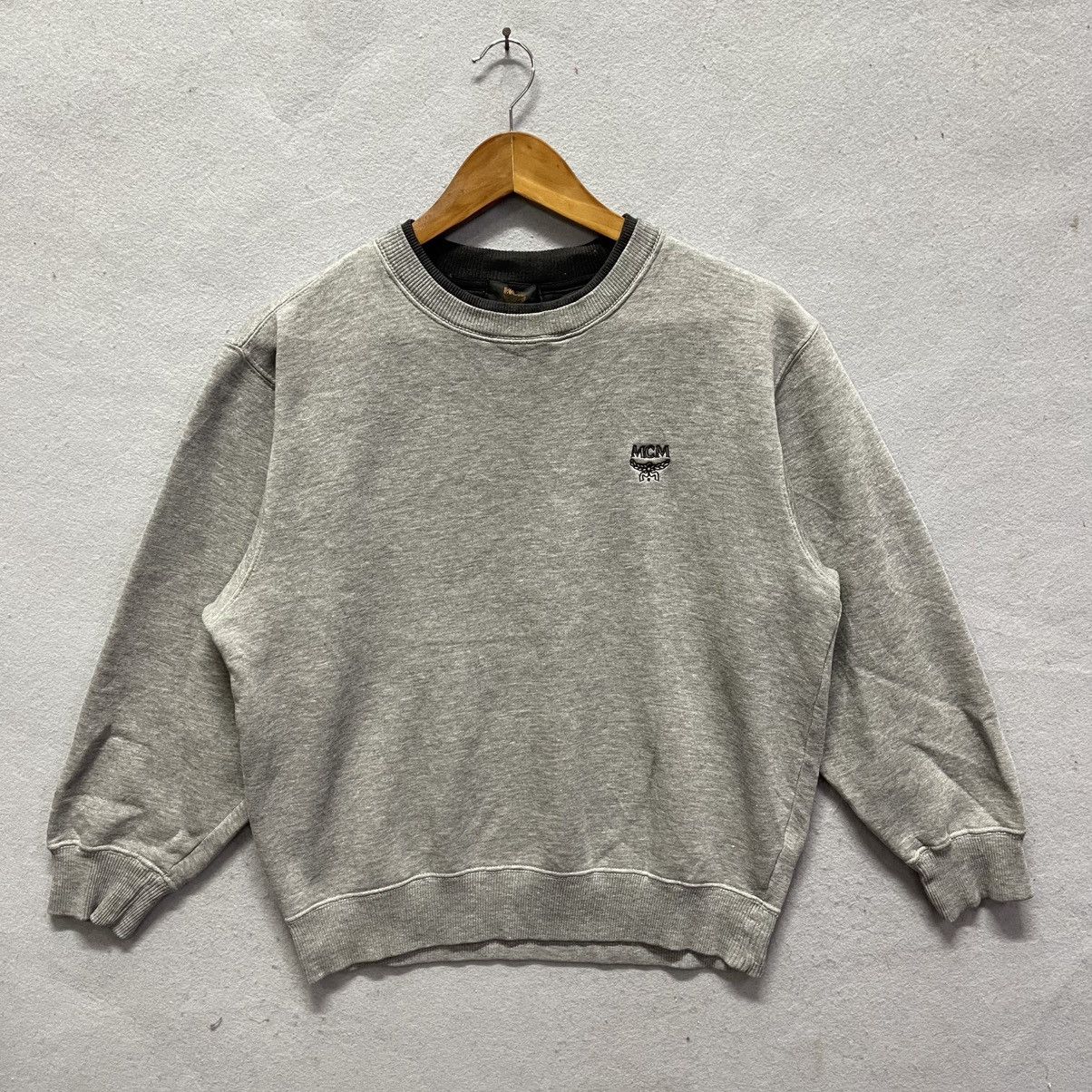 90s MCM Grey Crewneck Sweatshirt (L)