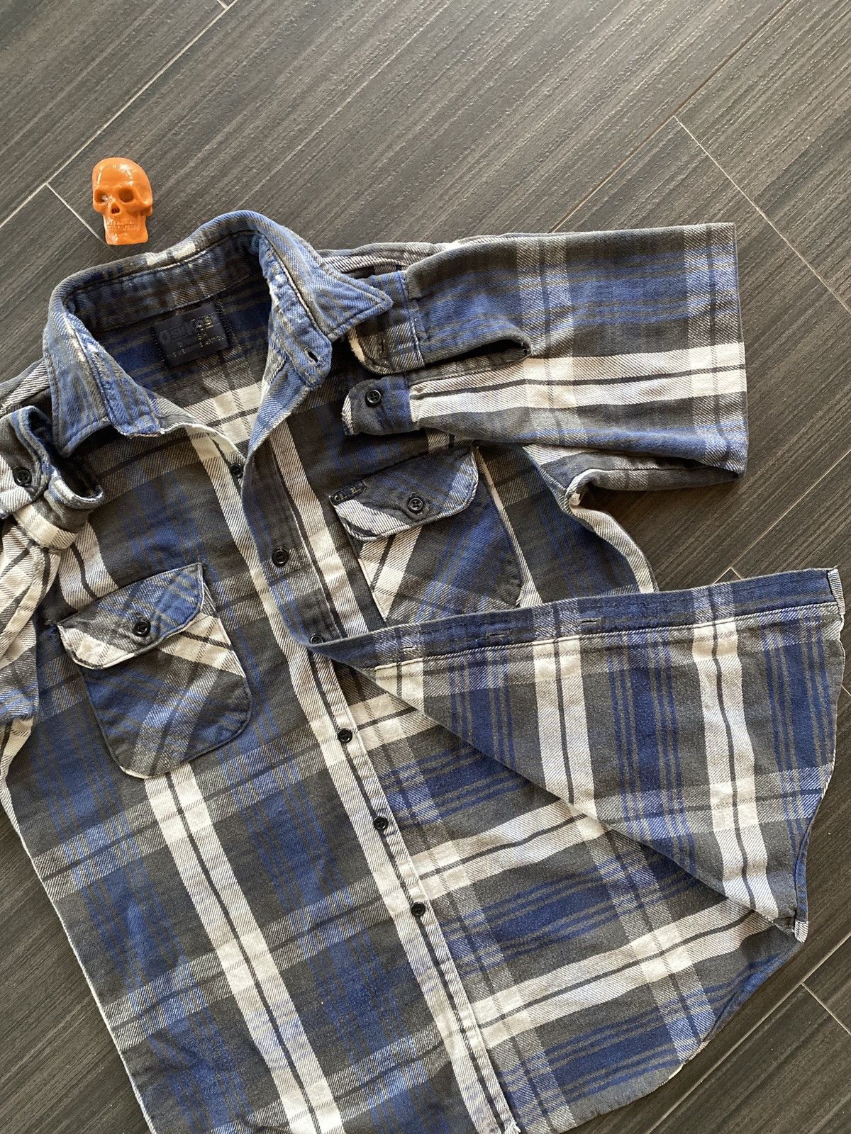 Oshkosh × Vintage Vintage Oshkosh blue gray flannel sz L Size US L / EU 52-54 / 3 - 5 Thumbnail