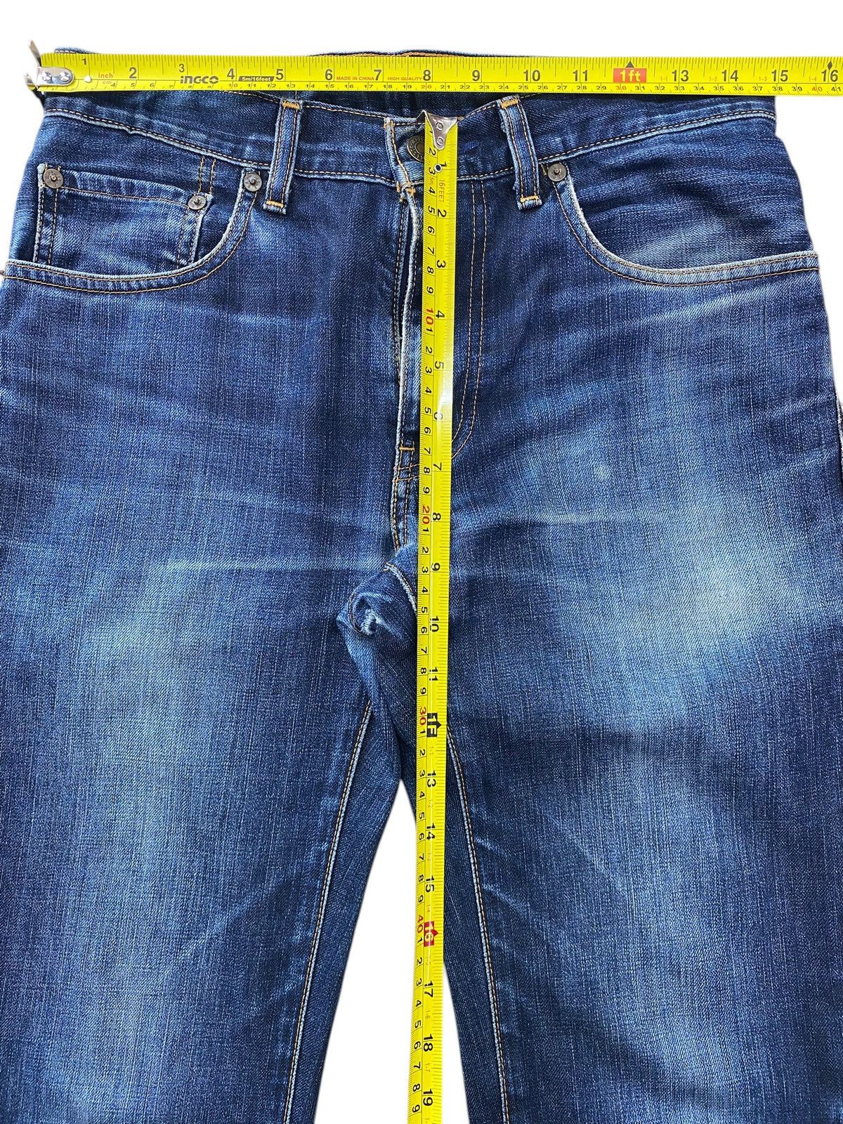 Levi's Levi’s Blue Wash Whiskered Style Straight Leg Jeans Size US 30 / EU 46 - 6 Thumbnail