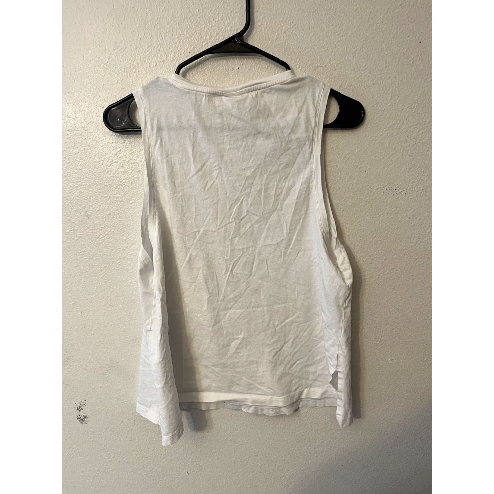 H&M VINTAGE H&M Tank Top Women Medium White Solid Sleeveless Cotton Modal Fitness Comfort Size M / US 6-8 / IT 42-44 - 3 Thumbnail