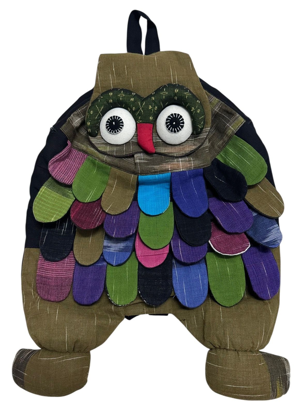 Japanese Brand 🇯🇵 Japan Custom Made Owl Patchwork Rucksack Backpack Size ONE SIZE - 1 Thumbnail
