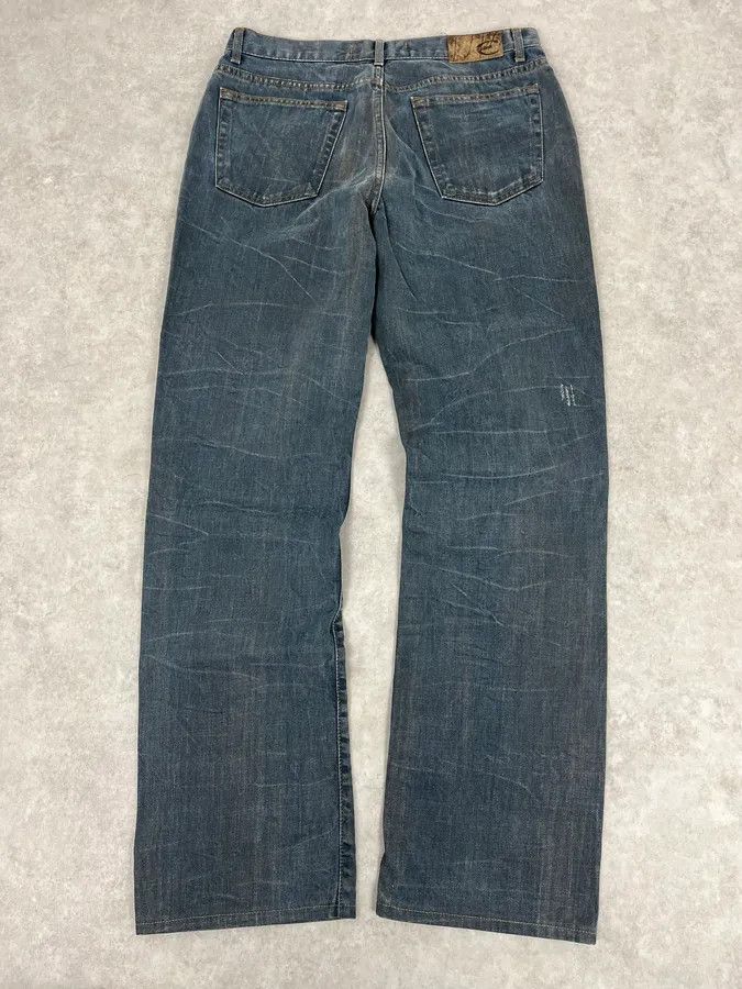Just Cavalli AW2003 Cavalli Navy Blue Faded Denim Cozy Jeans Size US 32 / EU 48 - 7 Thumbnail