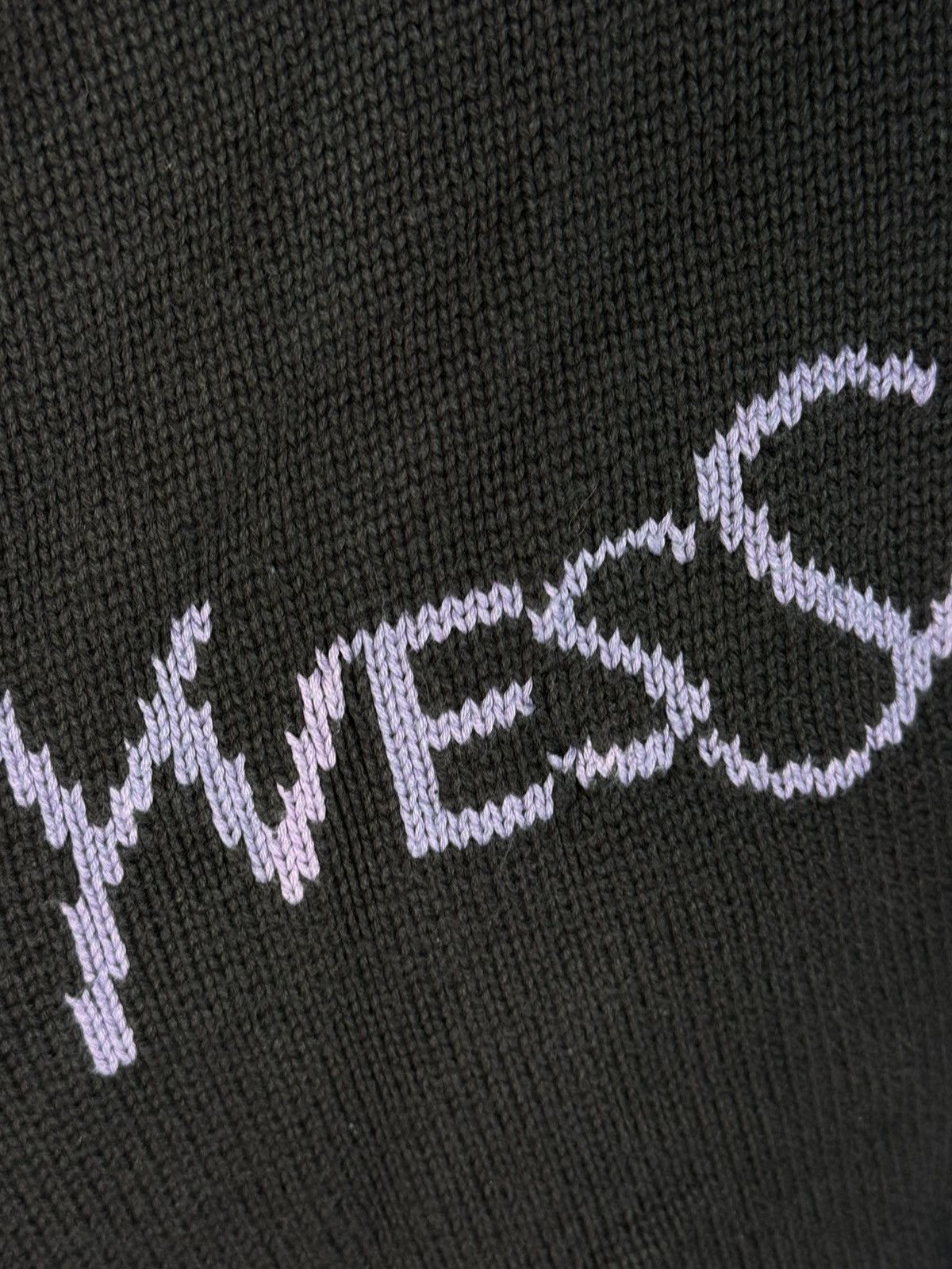 Yves Saint Laurent Black YSL Sweater Knit Big Logo Turtleneck YSL Sweatshirt Size US L / EU 52-54 / 3 - 3 Thumbnail