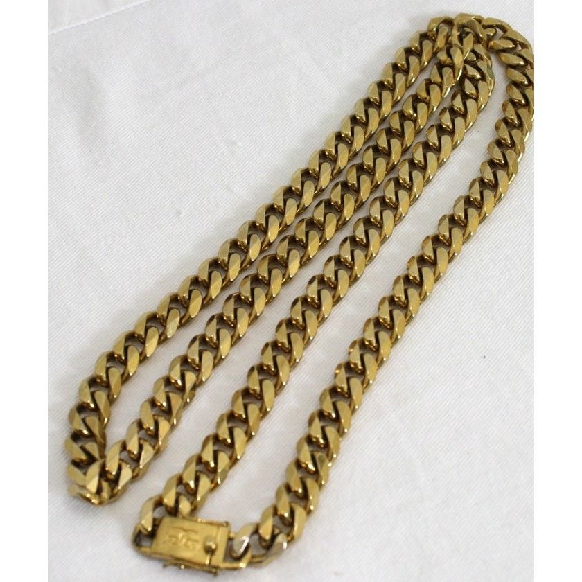 The Gold Gods Gold Gods 18K GP Miami Cuban Link Chain Necklace 29" Plated Size 30 - 3 Thumbnail