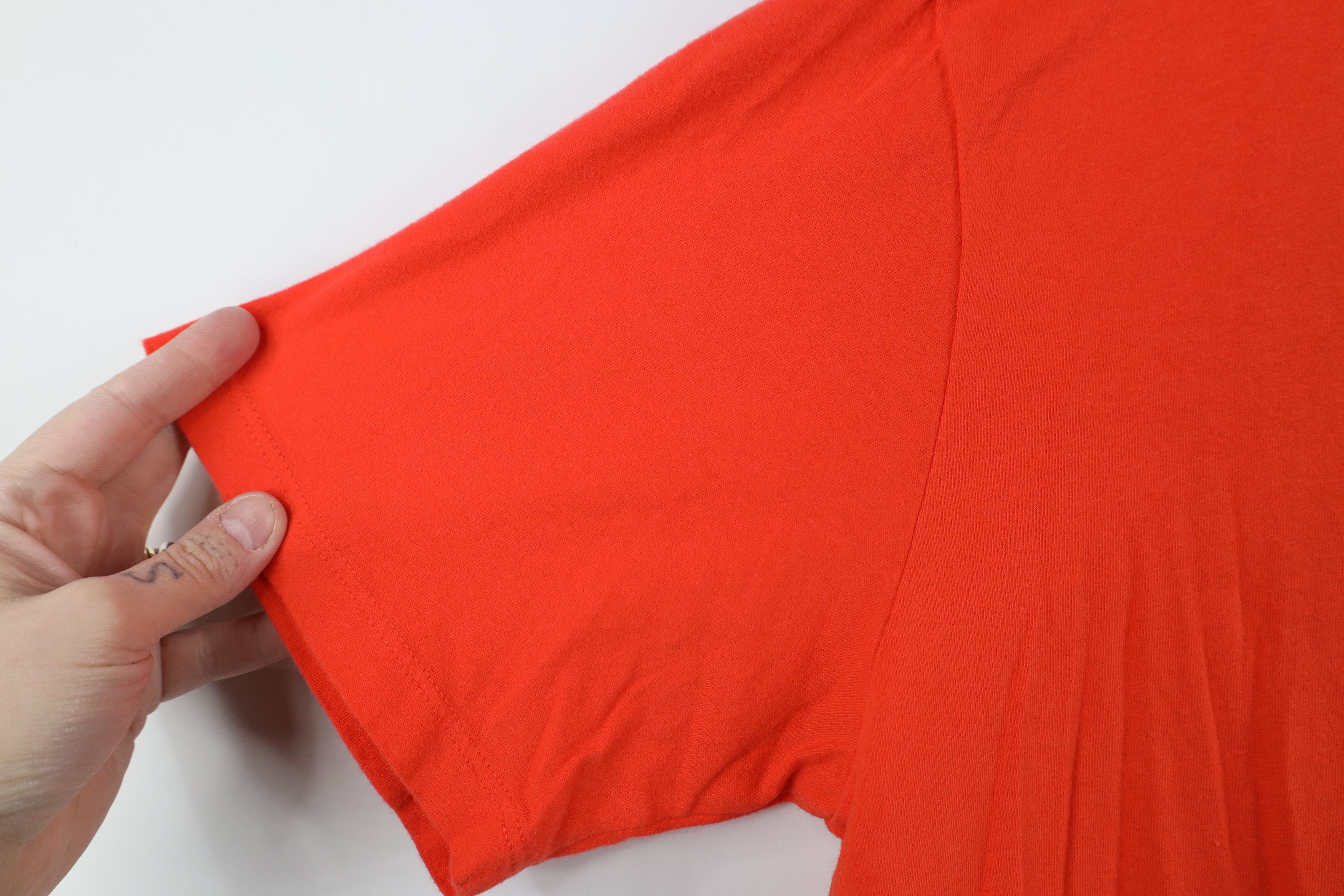 The North Face × Vintage The North Face Spell Box Logo Short Sleeve T-Shirt Orange Size US M / EU 48-50 / 2 - 6 Thumbnail
