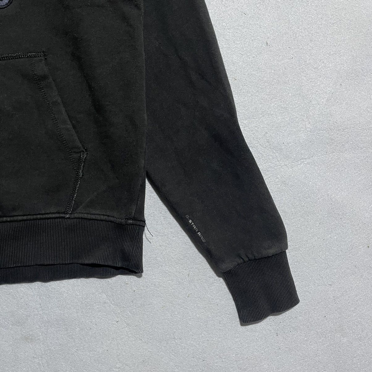 G-Star G-Star RAW Black Hoodie with Denim Sleeves – Size L Size US L / EU 52-54 / 3 - 3 Thumbnail