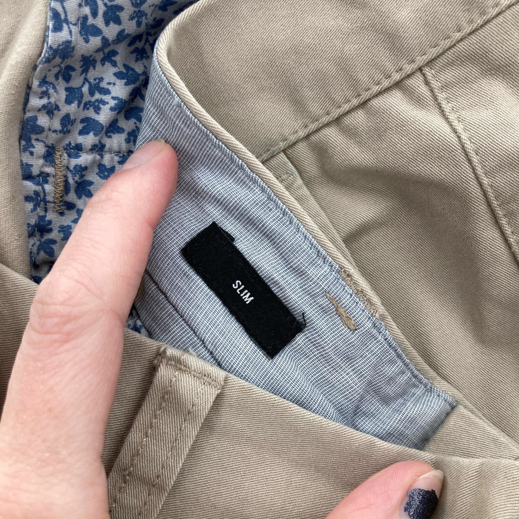Bonobos VINTAGE Bonobos Chino Pants Mens 36x30 Khaki Slim Fit Stretch Flat Front Zip Fly Casual Size US 36 / EU 52 - 5 Thumbnail