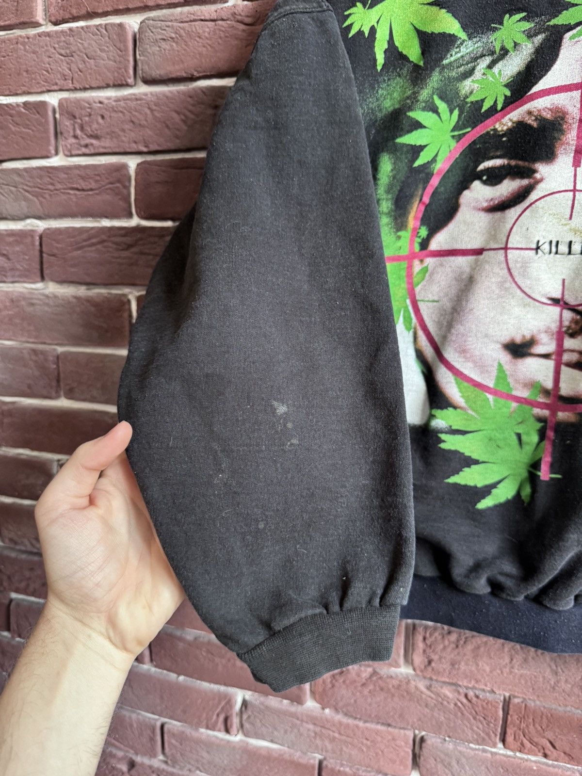 Band Tees Rare 2Pac Marijuana 00s Vintage Rap Band Sweatshirt Tupac y2 Size US L / EU 52-54 / 3 - 3 Thumbnail
