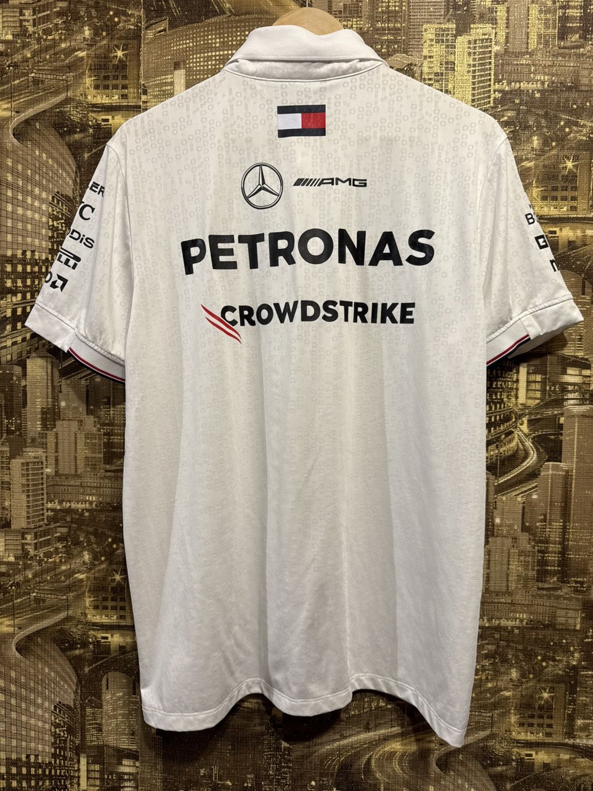 Mercedes-Benz Mercedes AMG F1 2024 Team Polo White Size L Size US L / EU 52-54 / 3 - 10 Thumbnail