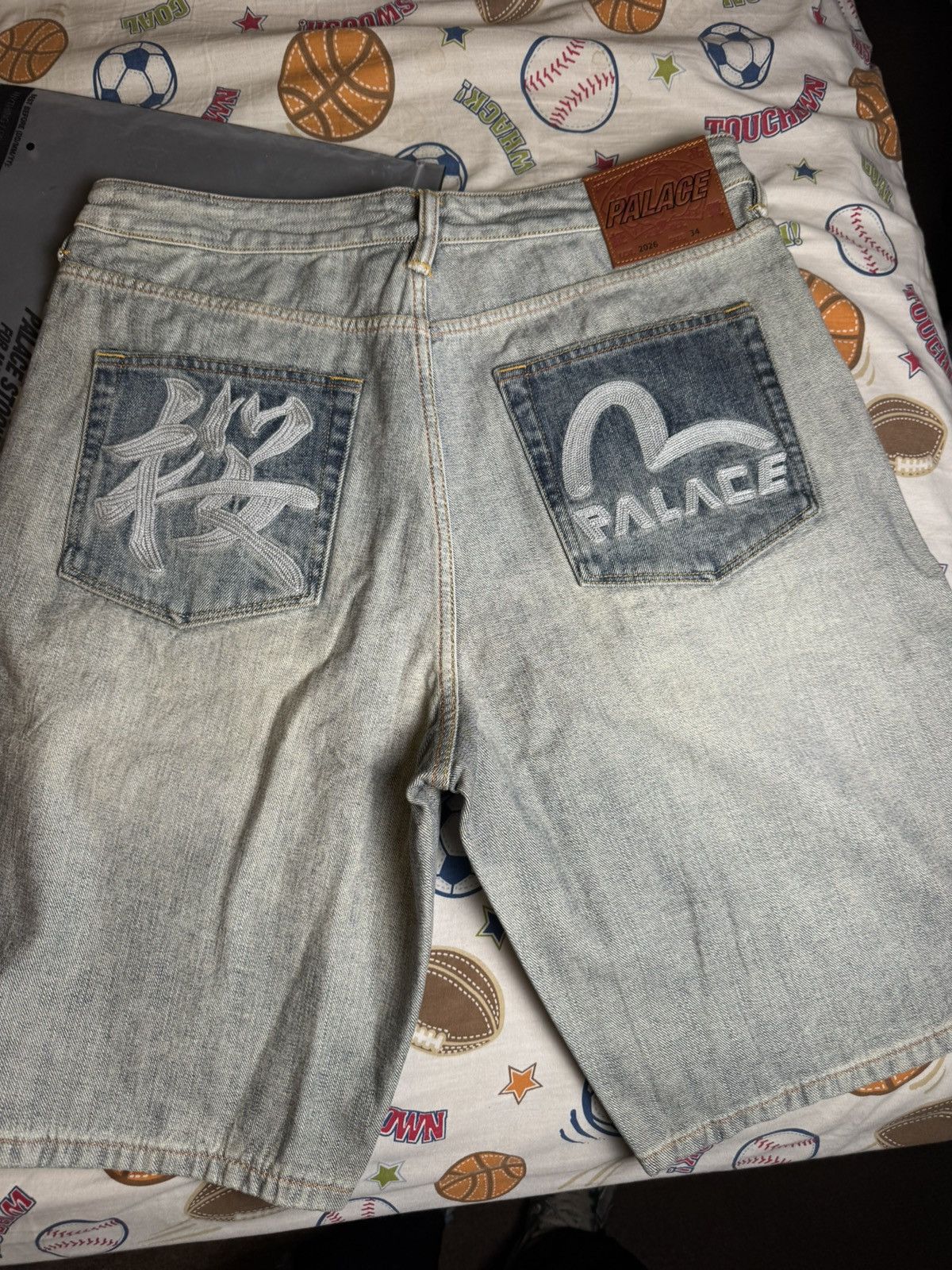 Palace x Evisu Denim Shorts 34
