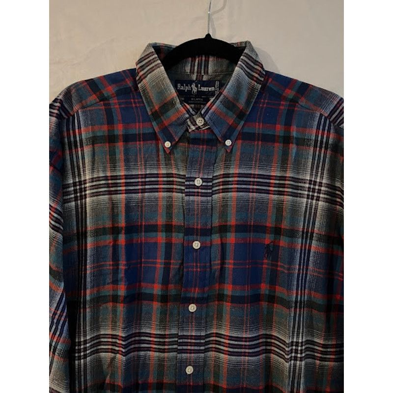Ralph Lauren VTG Ralph Lauren Shirt Blaire Navy Black Plaid Button Down Size US L / EU 52-54 / 3 - 4 Thumbnail