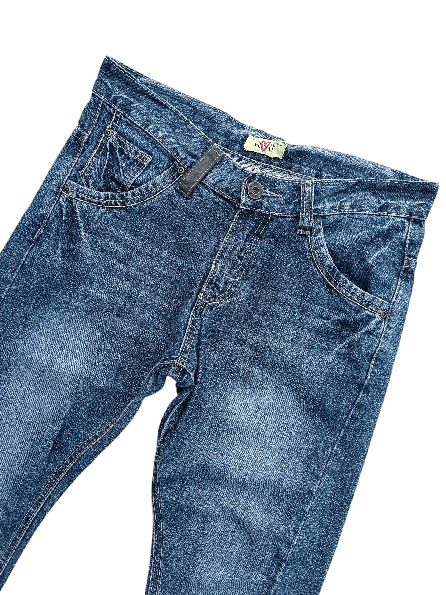 Japanese Brand Japanese Brand Mili Mili Whiskers Faded & Buckle Jeans E231 Size US 32 / EU 48 - 3 Thumbnail