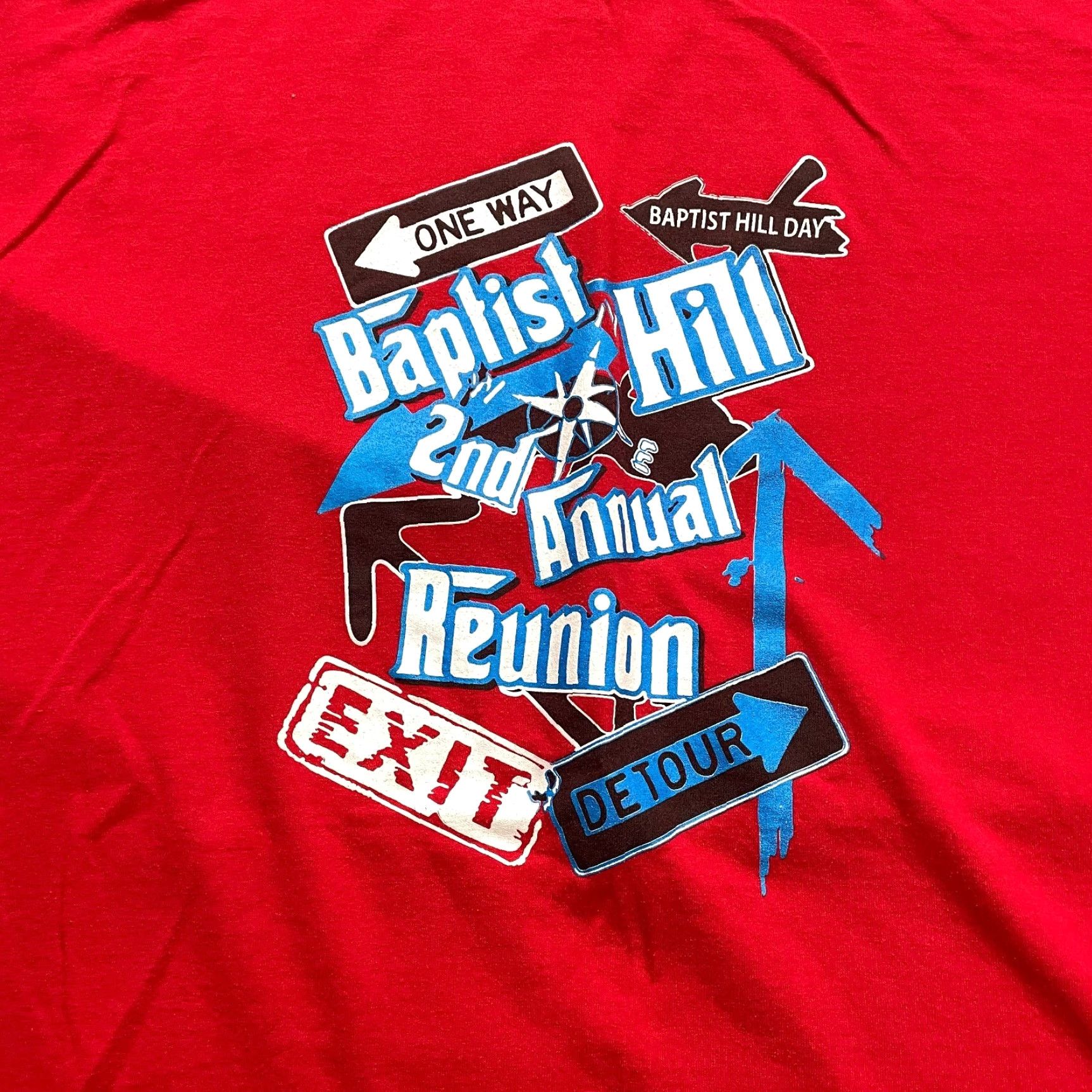 Gildan Gildan DryBlend Graphic T-Shirt Mens 5XL Red Cotton Baptist Hill Reunion Tee Shirt Size US XXL / EU 58 / 5 - 3 Thumbnail