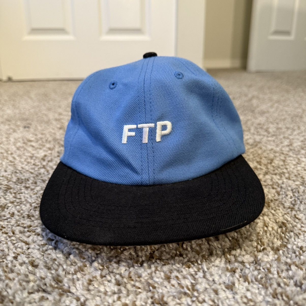 Fuck The Population FTP 6 panel hat blue and black Size ONE SIZE - 2 Thumbnail