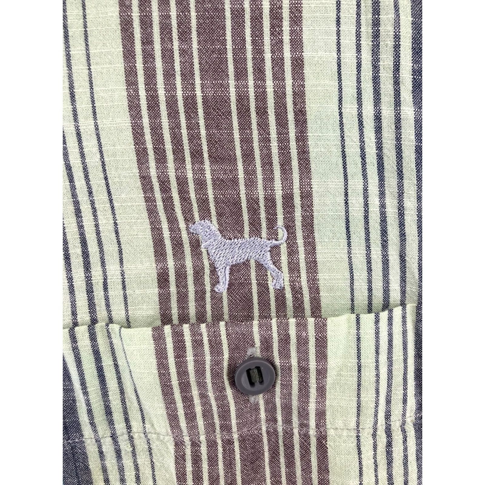 Vintage Woolrich Shirt 2XL Striped Button-Up Outdoor Casual Mens Shirt IIIOh? Size US XXL / EU 58 / 5 - 4 Thumbnail