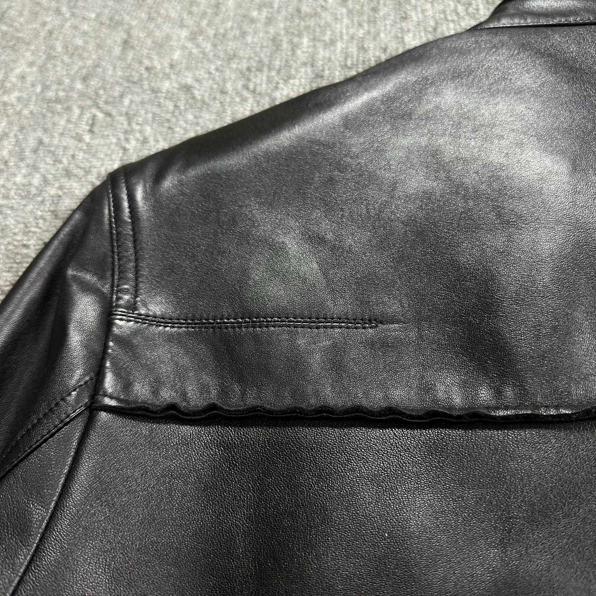 Dior dior homme black leather biker jacket Size US L / EU 52-54 / 3 - 6 Thumbnail