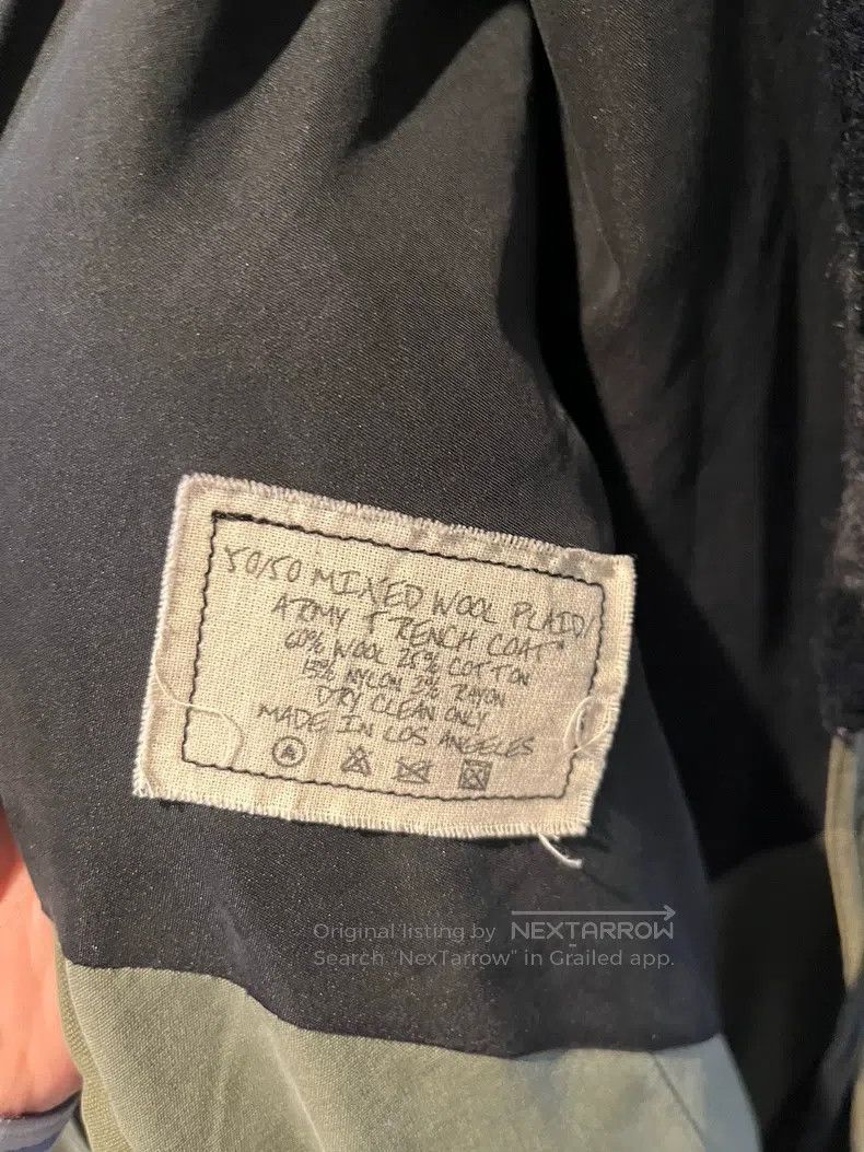 Greg Lauren Greg Lauren Red and black cashmere blend patchwork overcoa Size US M / EU 48-50 / 2 - 6 Thumbnail