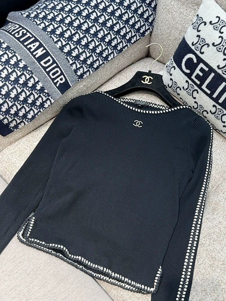 Chanel Chanel 22C early spring popular black with white border do Size XS / US 0-2 / IT 36-38 - 3 Thumbnail