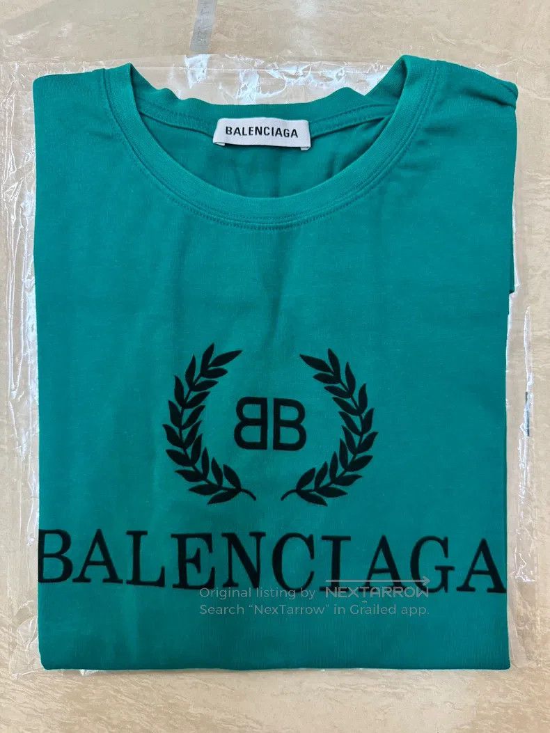 Balenciaga Balenciaga T-Shirt Short Sleeve Lake Green Size US S / EU 44-46 / 1 - 2 Thumbnail