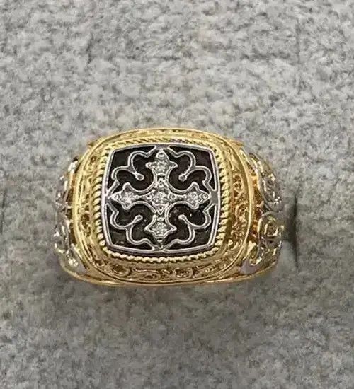 Jewelry × Vintage Punk Carved Pattern Rings Size ONE SIZE - 3 Thumbnail